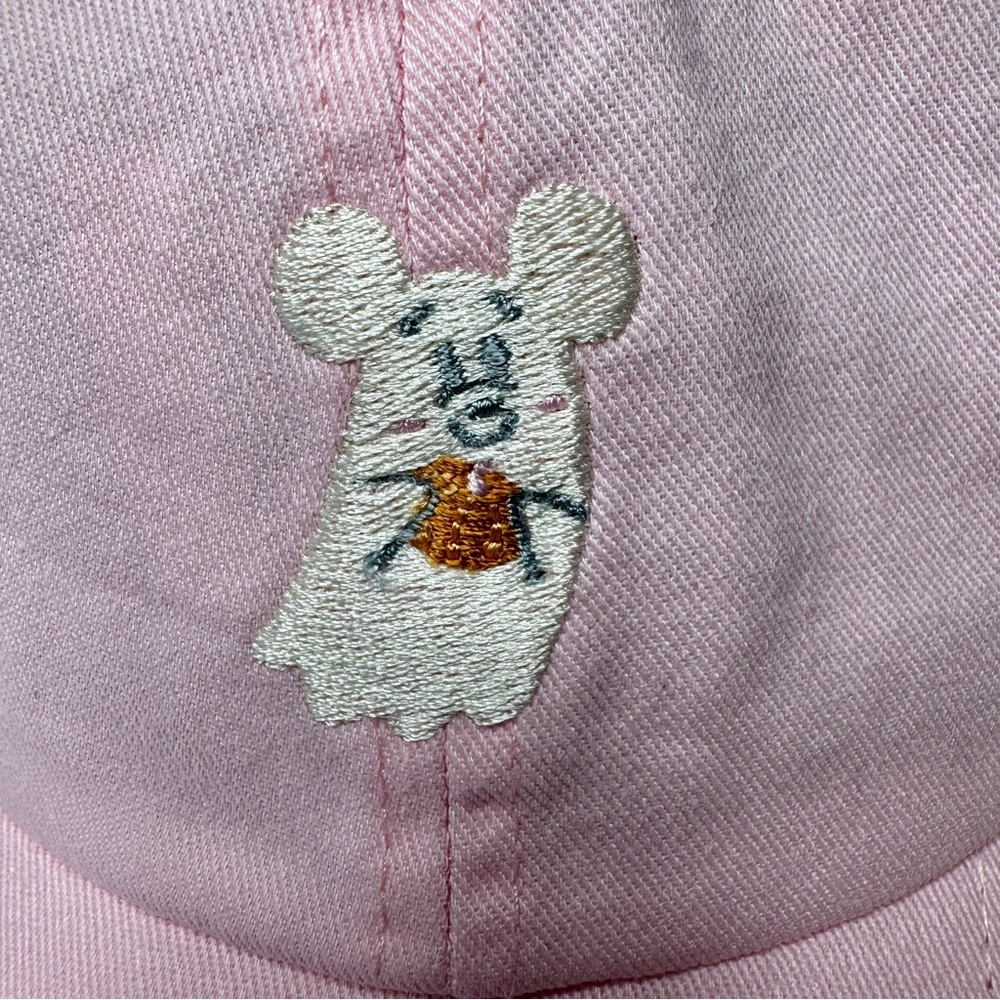 NWT. Disney Parks Halloween Mickey Mouse Cutie Ghost Pink Baseball Cap Hat - Picture 3 of 13